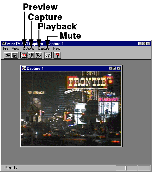 The WinTV-Capture window
