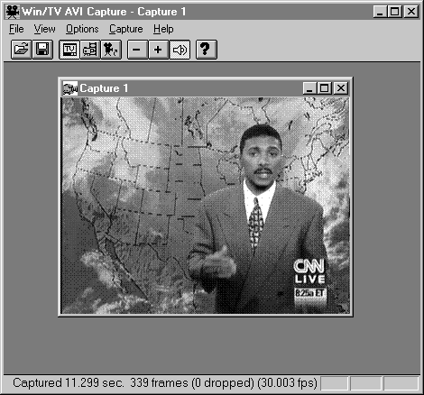 WinTV-Capture after a video clip is captured